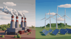 Traditional power plants versus renewable energy in Pennsylvania