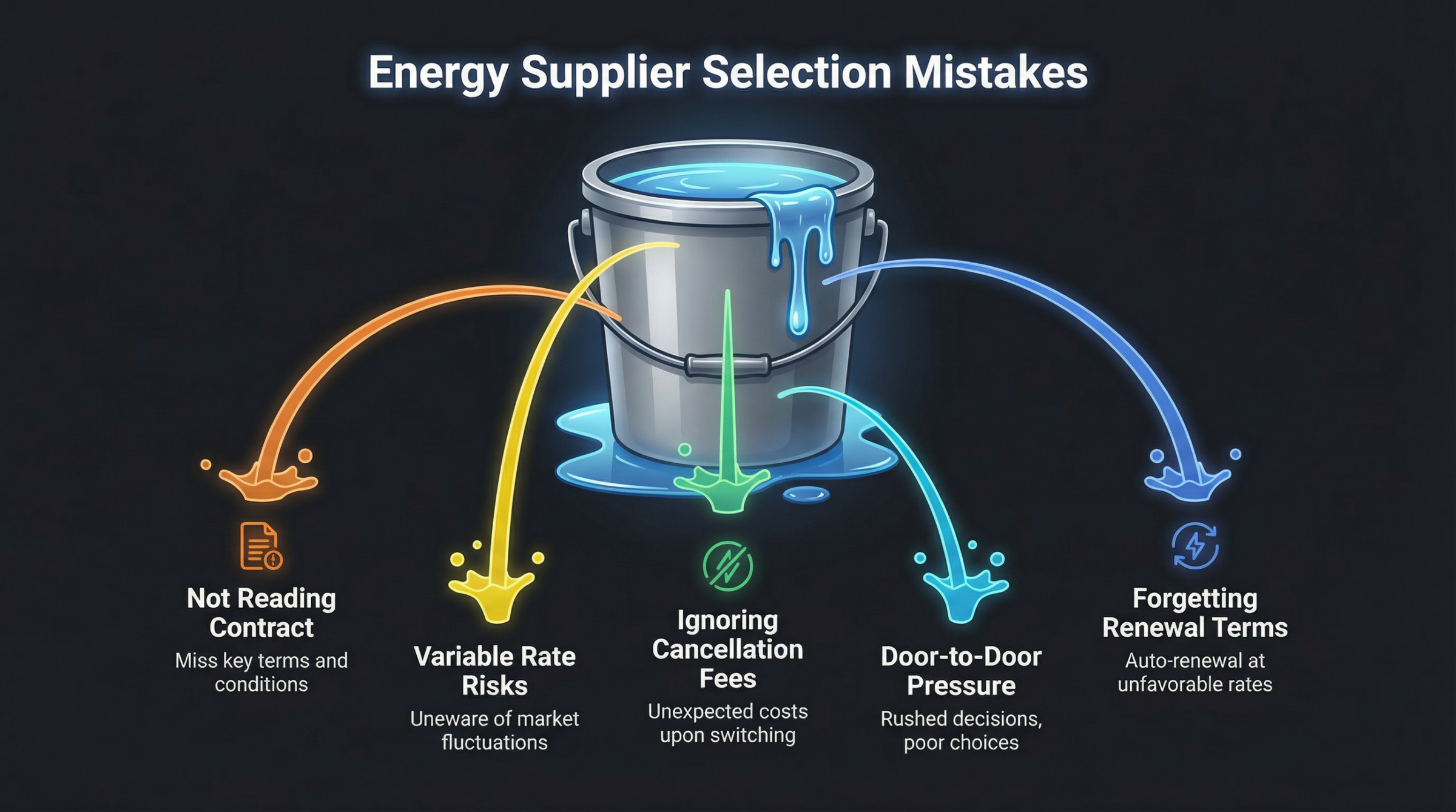 energy supplier selection mistakes