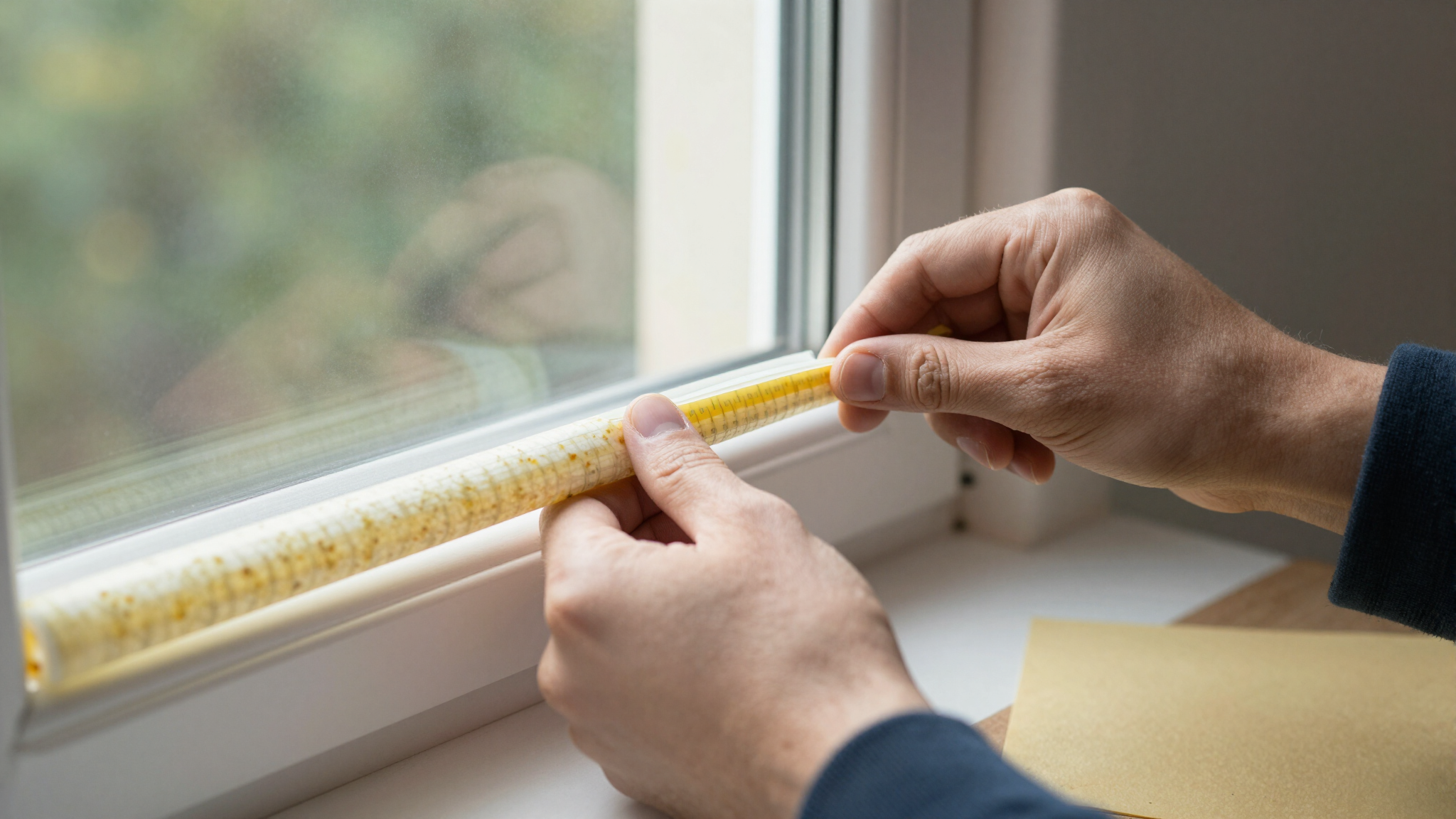 Sealing window gaps to improve home insulation