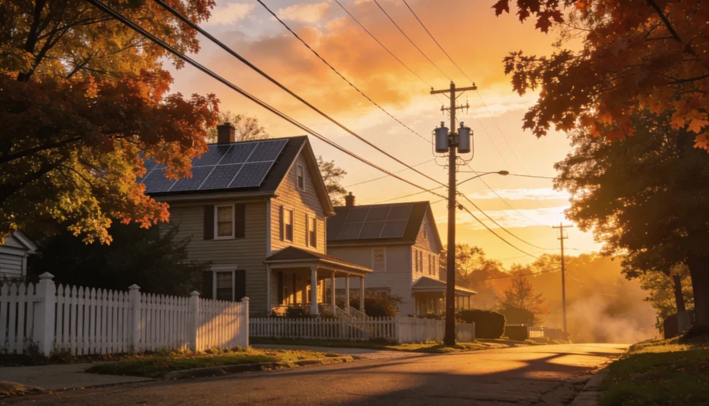 Energy supply in a Pennsylvania neighborhood